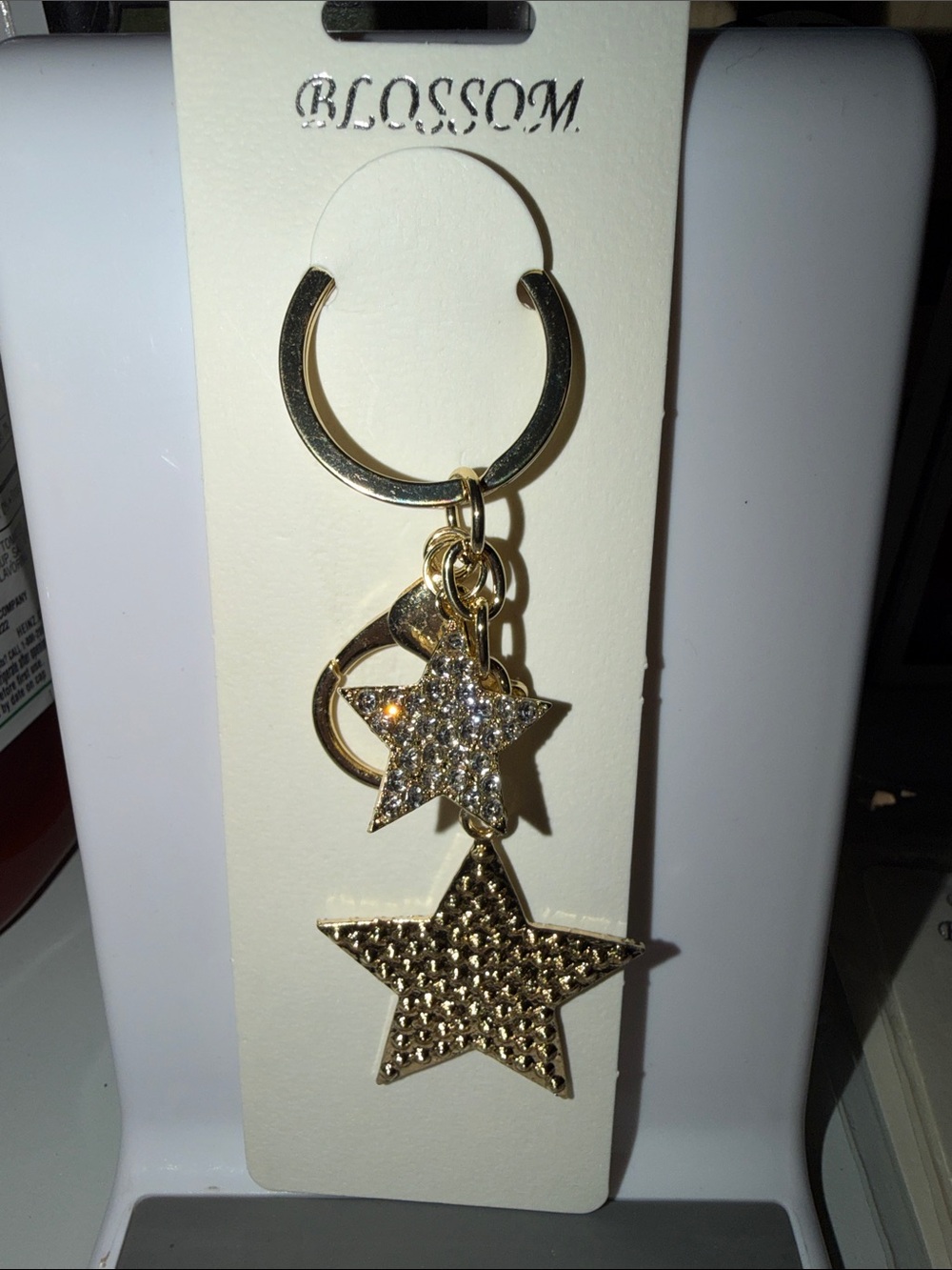 Gold Star Keychain Metal
